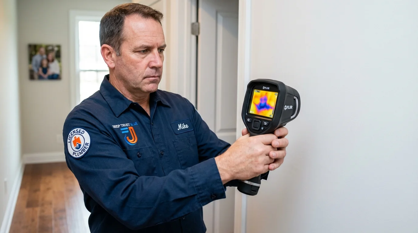 Thermal imaging leak detection by Johns Plumbing LLC in Armour